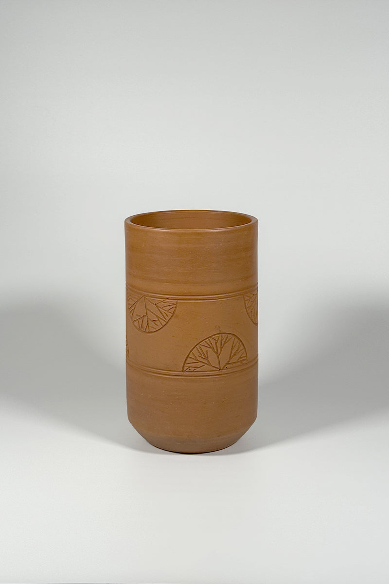 Nature's Imprint Terracotta Vase