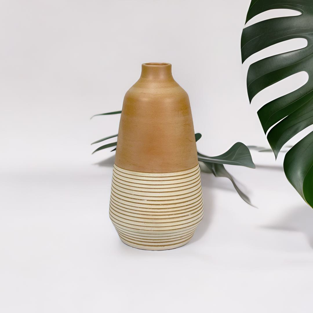 Minimalist Striped Elegance Vase