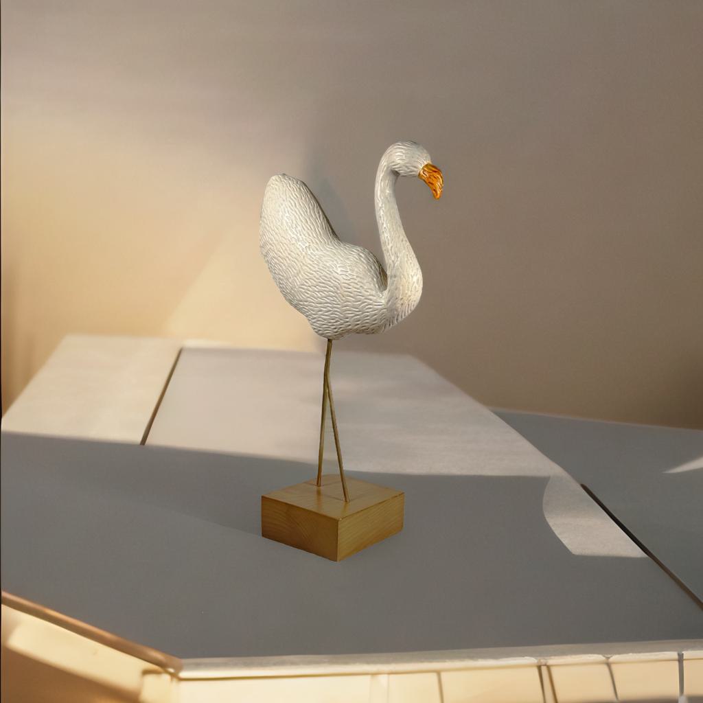 Serene Flamingo Sculpture