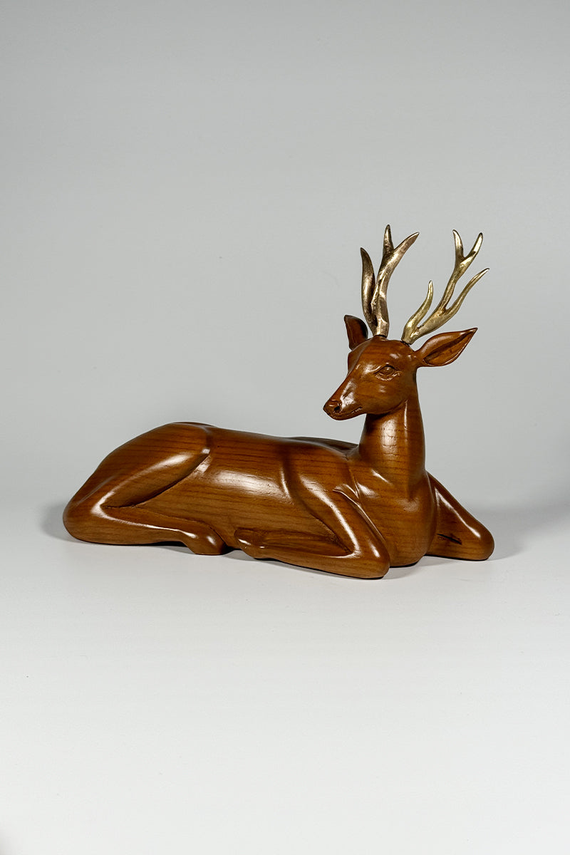 Graceful Wooden Deer