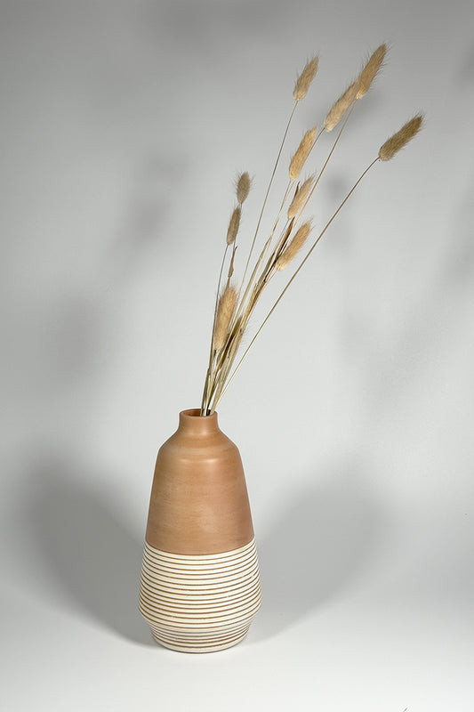 Minimalist Striped Elegance Vase