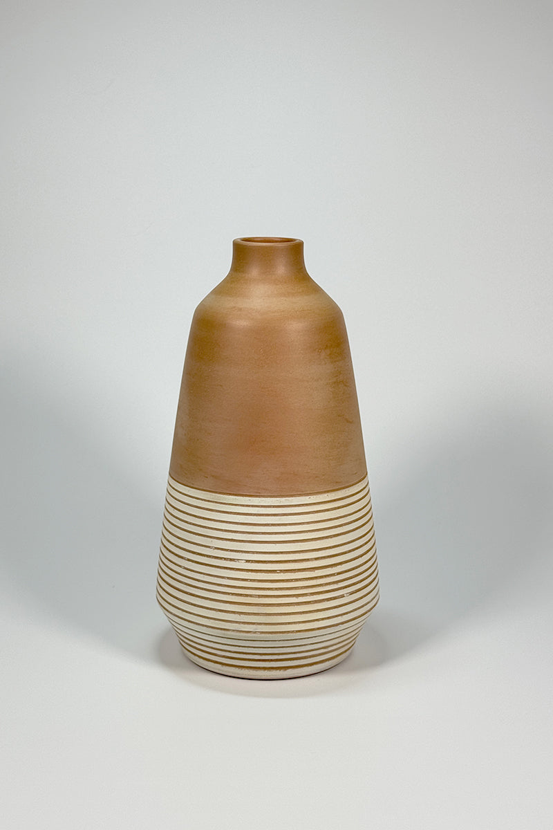 Minimalist Striped Elegance Vase