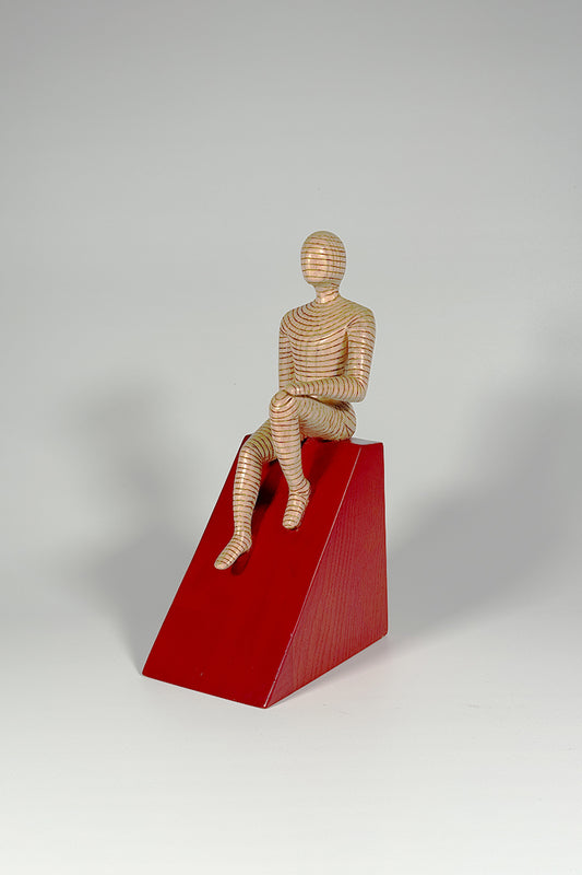 Reflective Wooden Figure