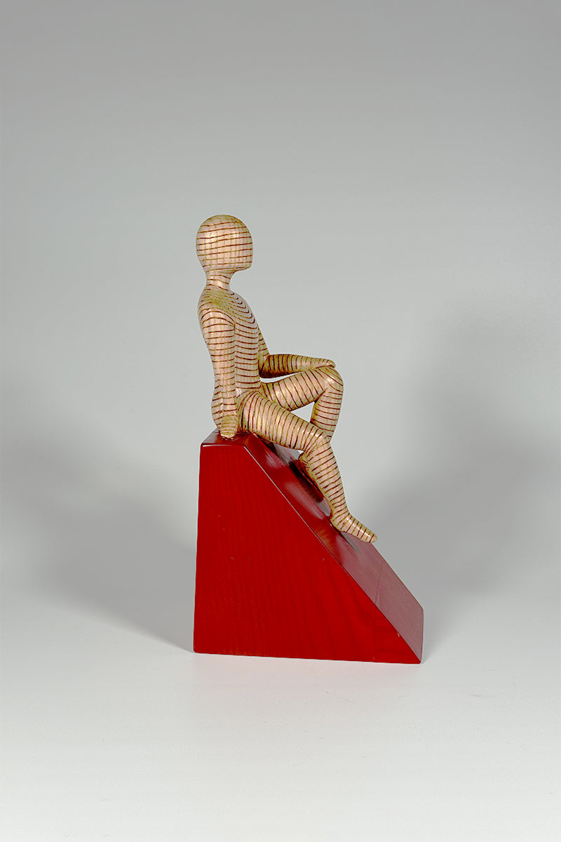 Reflective Wooden Figure