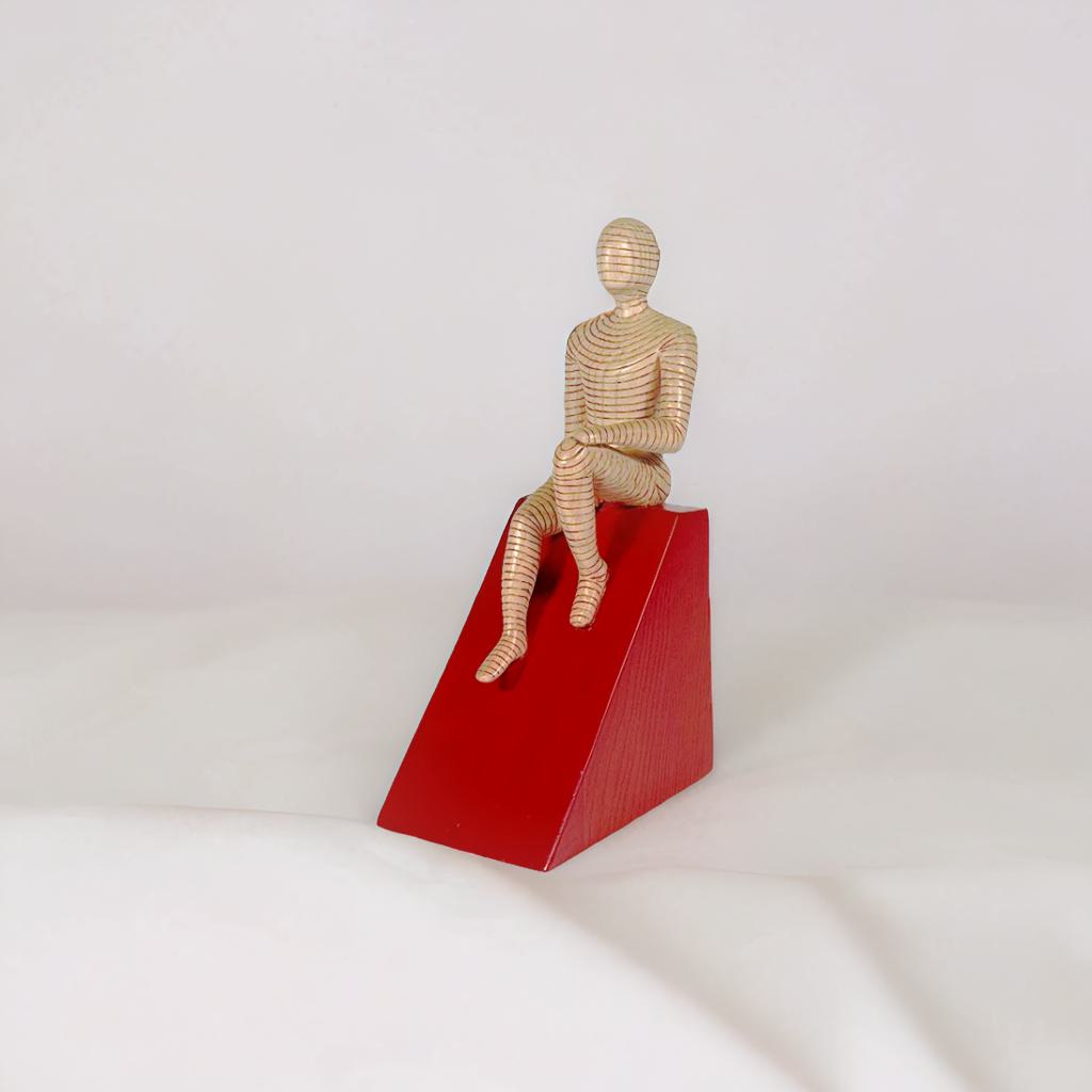 Reflective Wooden Figure