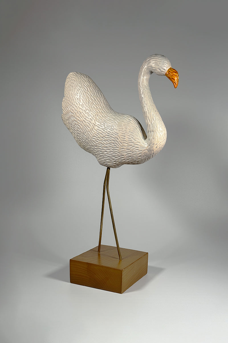 Serene Flamingo Sculpture