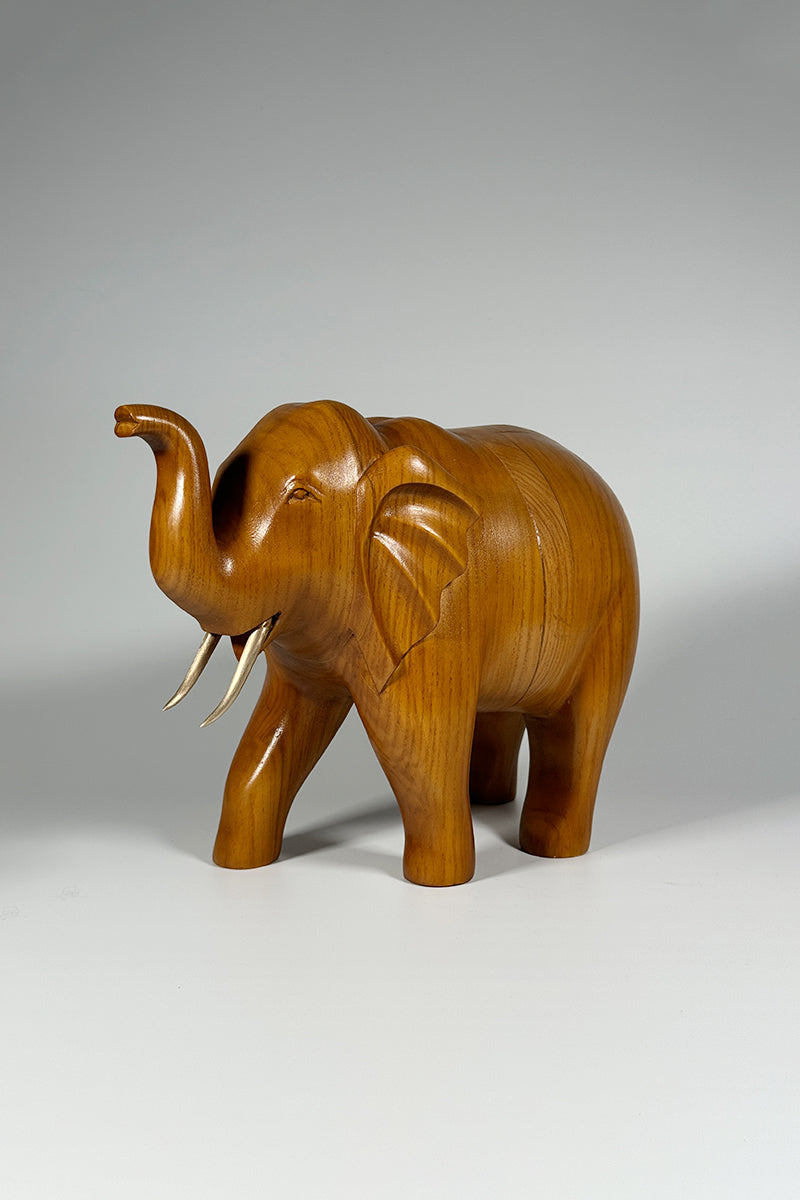 Majestic Wooden Elephant