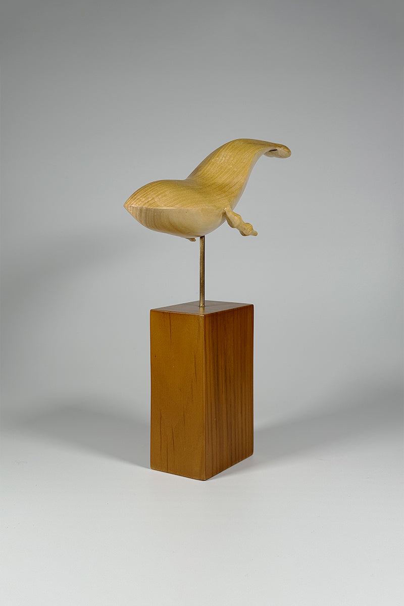 Ocean Elegance Wooden Whale