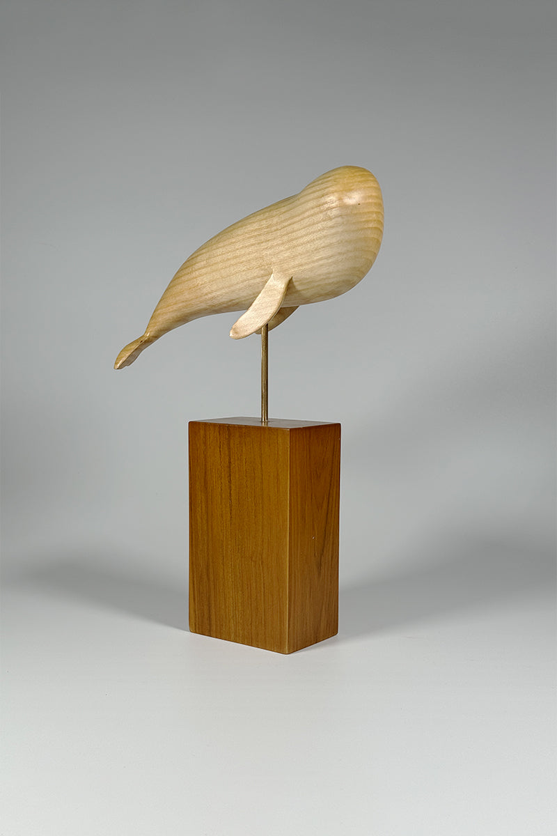 Ocean Elegance Wooden Whale